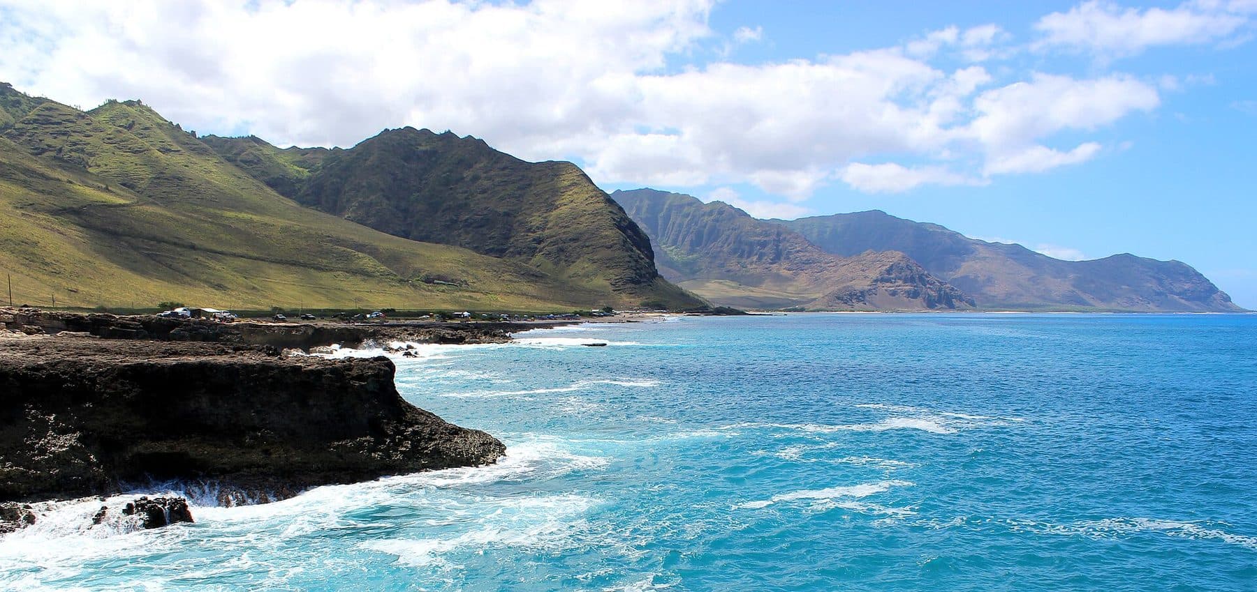Waiʻanae coastline along the trail from Yokohama Bay toward Kaʻena Point