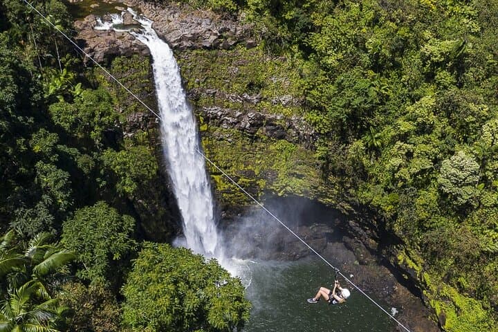 Zipline Tour Near ʻAkaka Falls (tour photo)
