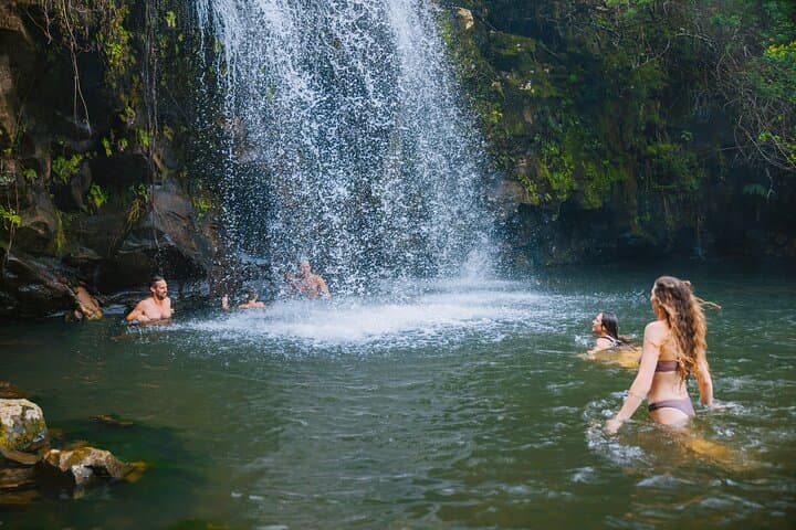 Take a dip to cool off under one of our waterfalls